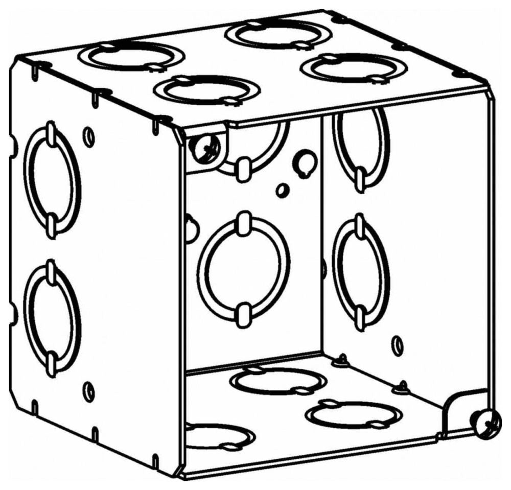 ORBIT Orbit 4SEDB-CKO 4in Square Box 3-1/2in Deep (Pack 24)