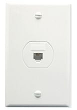 ICC Icc ic630s80wh Single 8P8C Voice Faceplate White
