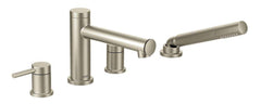 Moen T394BN Align Two Handle Roman Tub Faucet with Handshower in Brushed Nickel (Trim Only)