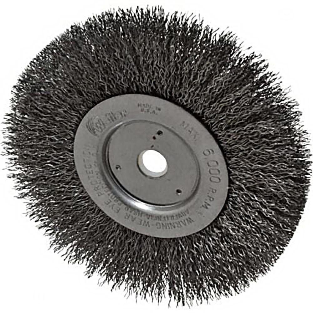 WEILER Weiler 98535 Wheel Brush 6 in Crimped Carbon Steel