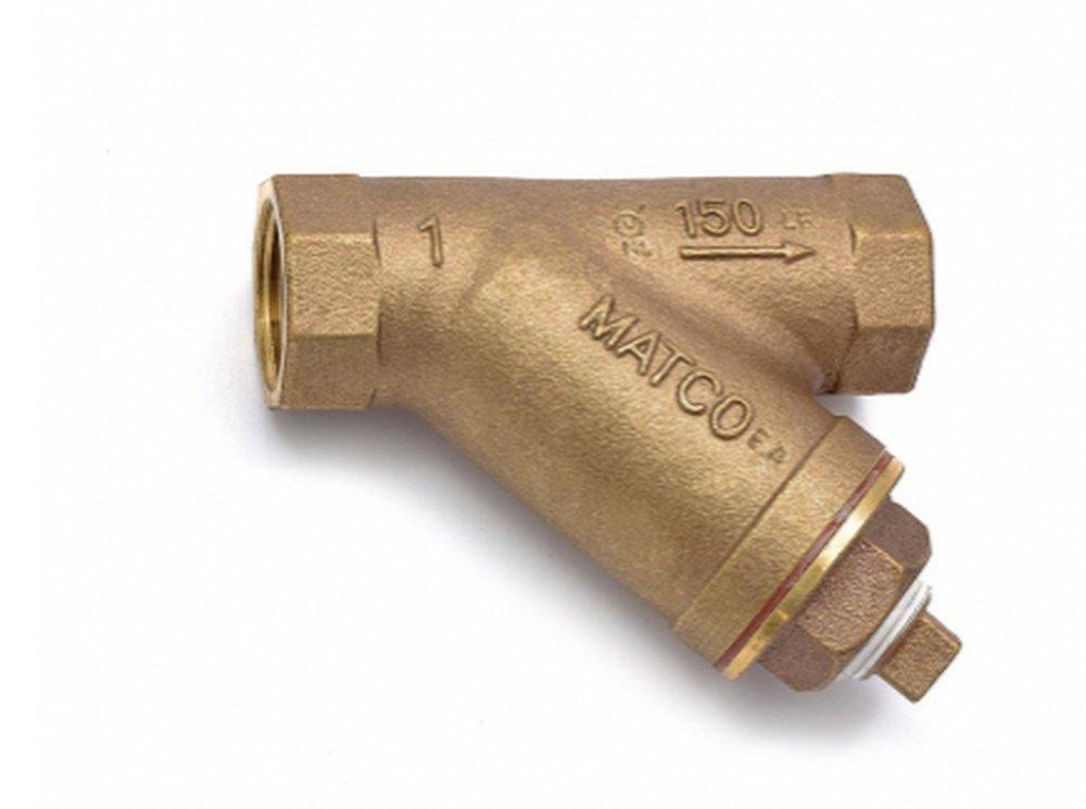 Matco-Norca 145T03LF 145LF 1/2 x 1/2 x 1/2 in. 300# IPS Bronze Wye Strainer