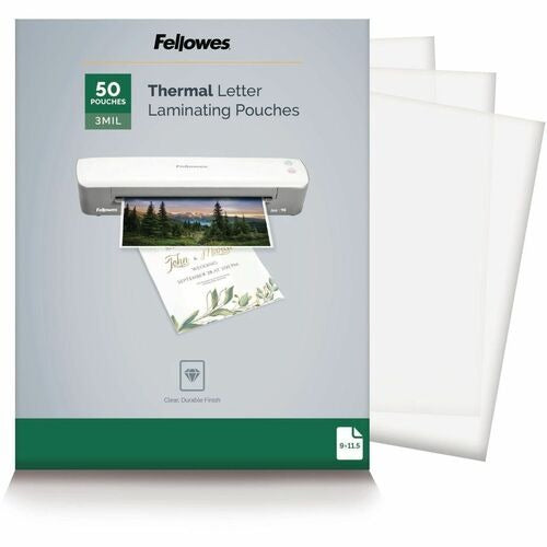 FELLOWES Fellowes FEL5744301 Thermal Laminating Pouches 3 Mil 50 Pack