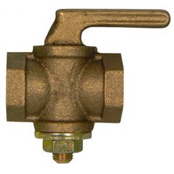 AY McDonald 4212-130 Gas Valve Plug with Lever Handle 1-1/2 Inch Female NPT Brass Natural Gas or Propane 10598-112