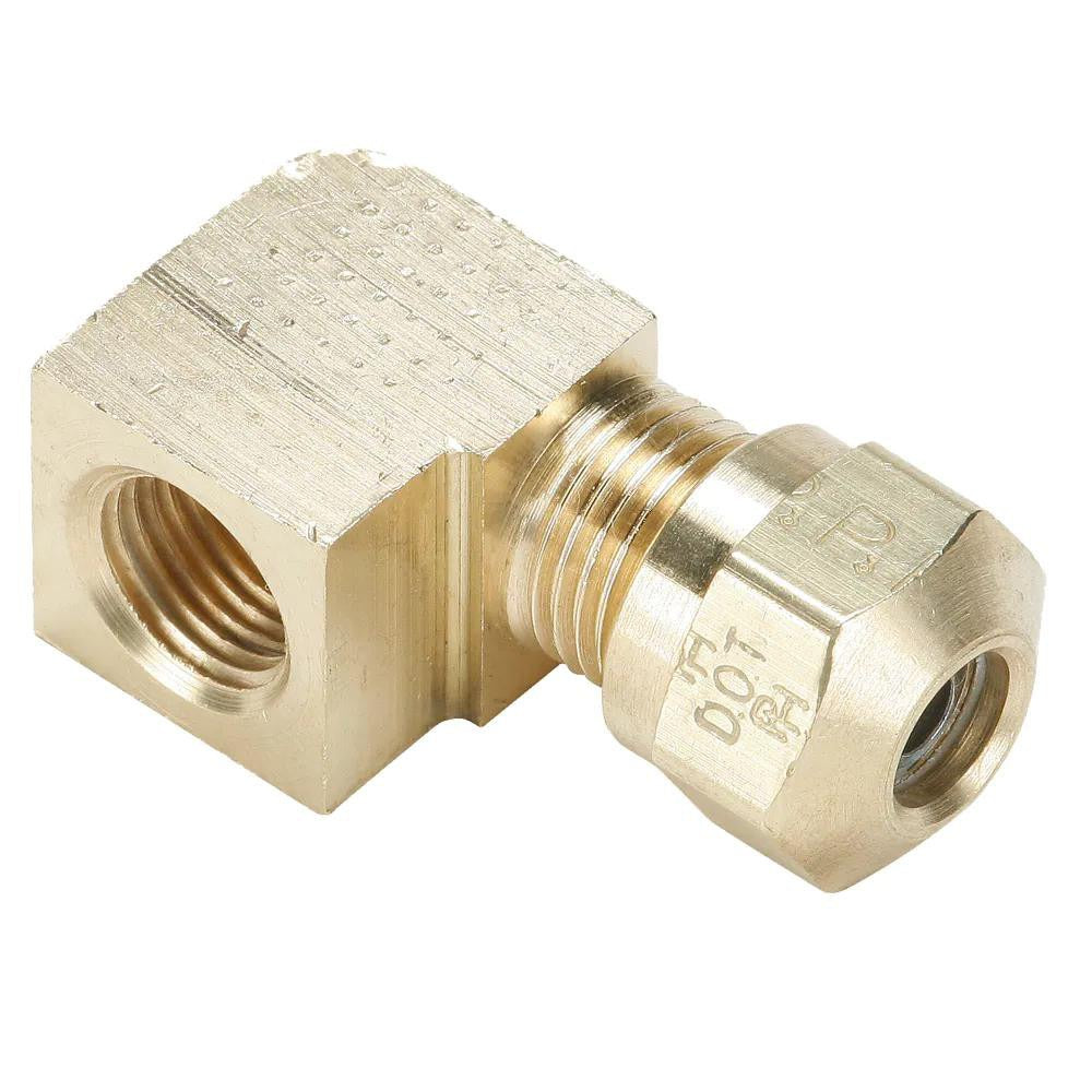 PARKER Parker 270NTA-6-6 Compression Female Elbow 3/8 in Brass