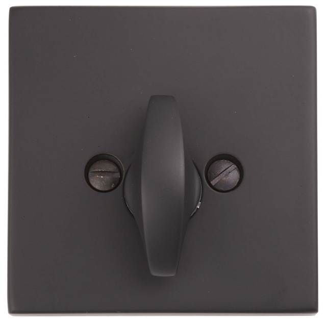 EMTEK Emtek 8569US19 Square Single Sided Deadbolt Flat Black