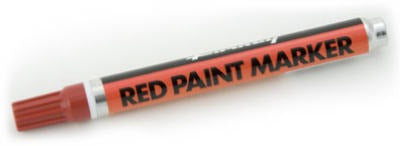FORNEY Forney Industries 70820 Red Paint Marker 24 Pack