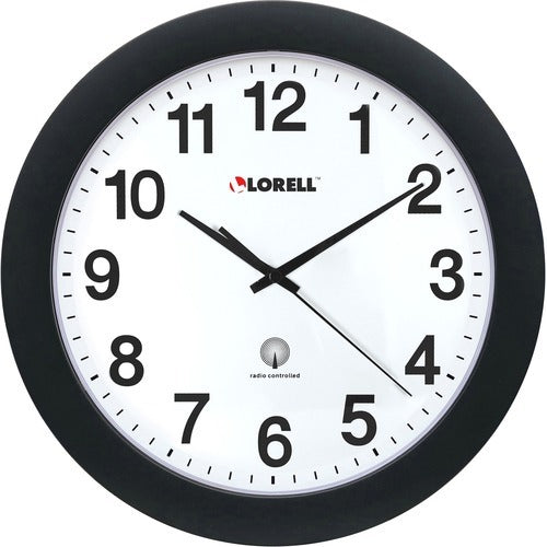 LORELL Lorell LLR60997 12-inch Round Radio-controlled Wall Clock