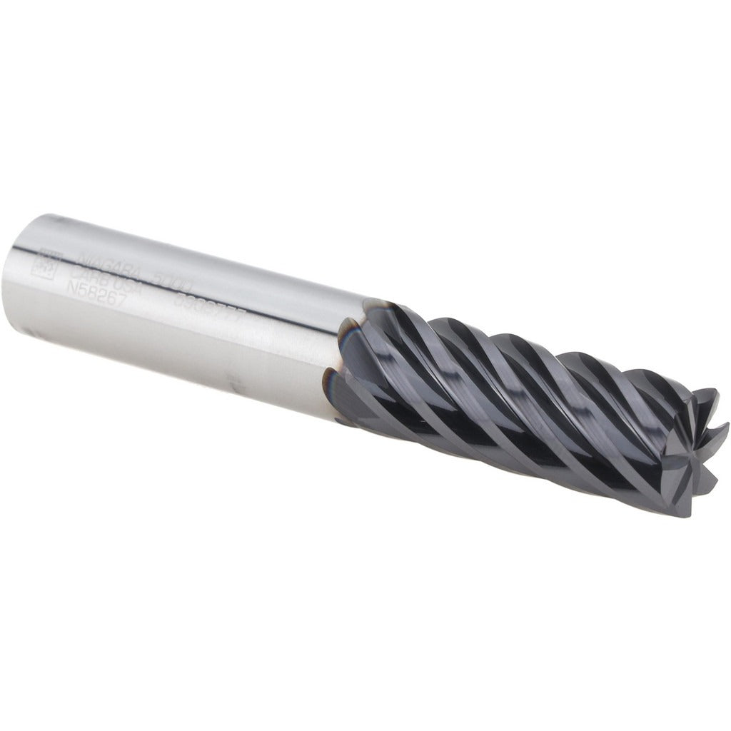 SECO TOOLS Seco 17002335 Corner Radius End Mill 1/2 in 7 Flute Altin