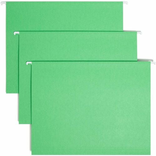 SMEAD Smead SMD64061 Hanging File Folder Letter 1/5 Cut Green 25-pack
