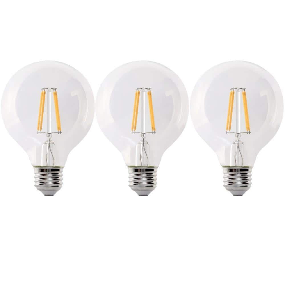FEIT ELECTRIC Feit Electric G2560W927CA/FIL/3/RP G25 Filament LED Bulb 5.5W (3-Pack) 60W Replacement