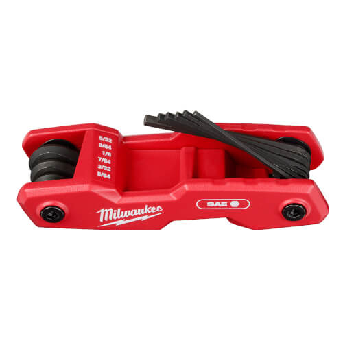 Milwaukee Tool 48-22-2181 9-Key Folding Hex Key Set - SAE