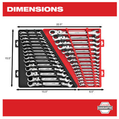 Milwaukee 48-22-9513 Flex Head Wrench Set 15 Pieces