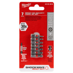 Milwaukee 48-32-4619 SHOCKWAVE 7 Pc Insert Bit Set