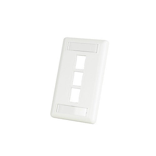ORTRONICS Ortronics 403HDJ13-88 Faceplate 3 Hole Single Gang