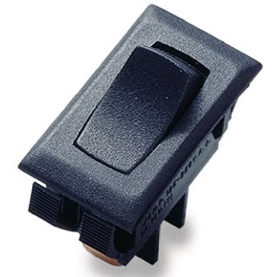 True Value GSW-41 12A Medium-Duty Black Rocker Switch With Spade Terminals