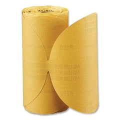 Carborundum 5539510563 Gold Aluminum Oxide Dri-Lube Paper Discs 6 in Dia P150 Grit Roll