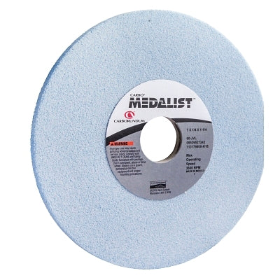 Carborundum 5539527242 Medalist Toolroom Wheels Type 1 7 in Dia 1/4 in Thick 60 Grit J/V/L Grade