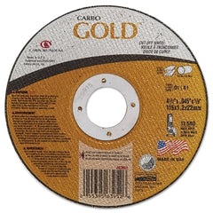 Carborundum 5539563952 Carbo GoldCut Reinforced Aluminum Oxide Abrasive 4-1/2 in dia 60 Grit