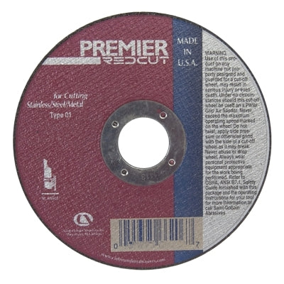 Carborundum 5539566208 Premier Redcut Right Angle Grinder Reinforced Cut-Off Wheel 6 inch