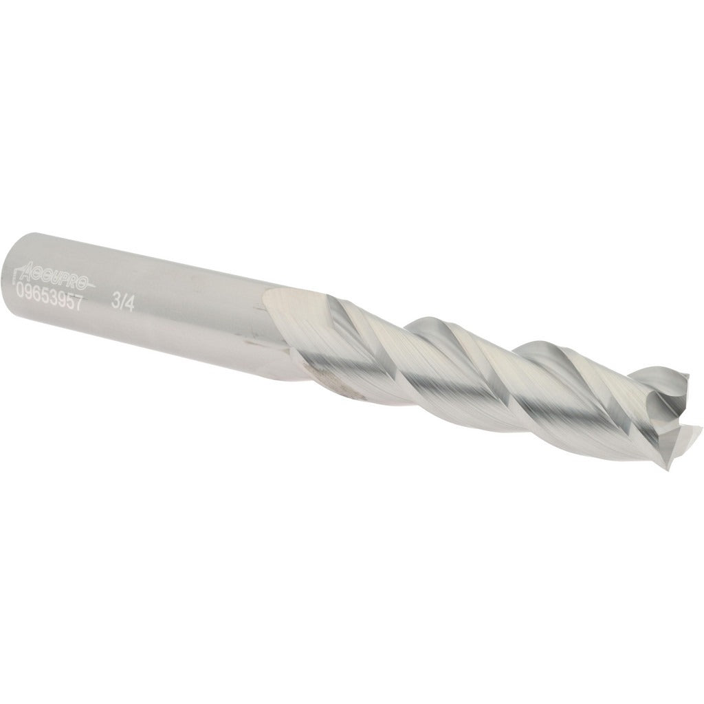 ACCUPRO Accupro 12182262 Square End Mill 3/4 in 3 Flute Solid Carbide