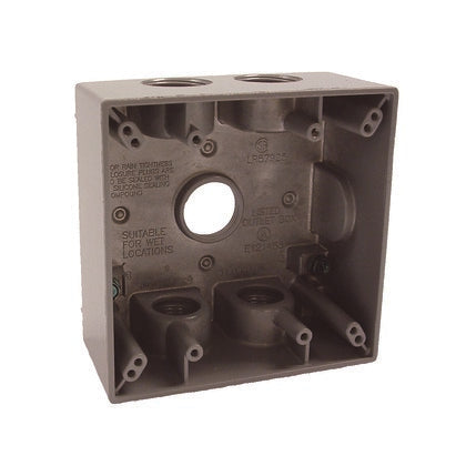 RACO Raco 5345-0 Wp Box 2G 5 (3/4 Outlets)