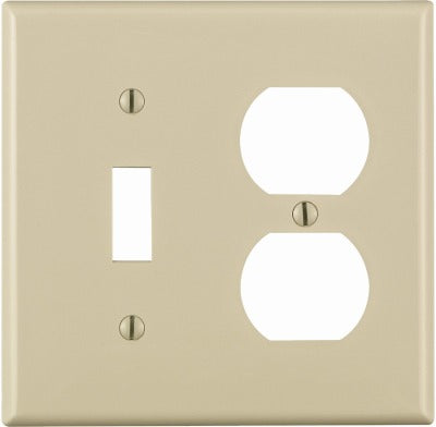 LEVITON Leviton Mfg Co 014-80705-00T Combo Wall Plate 25 Pack