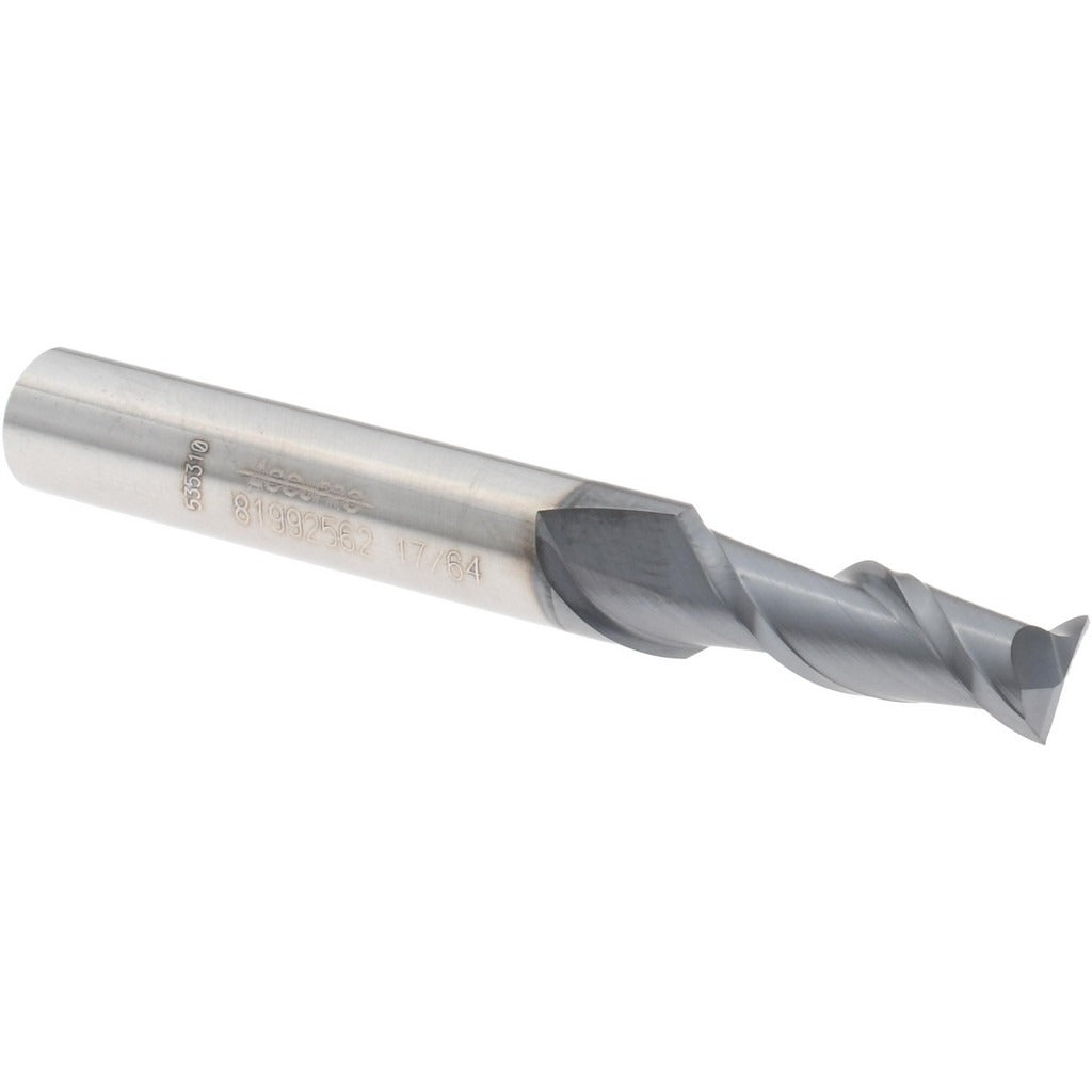 ACCUPRO Accupro 12181355 Square End Mill 17/64 in 2 Flute Carbide
