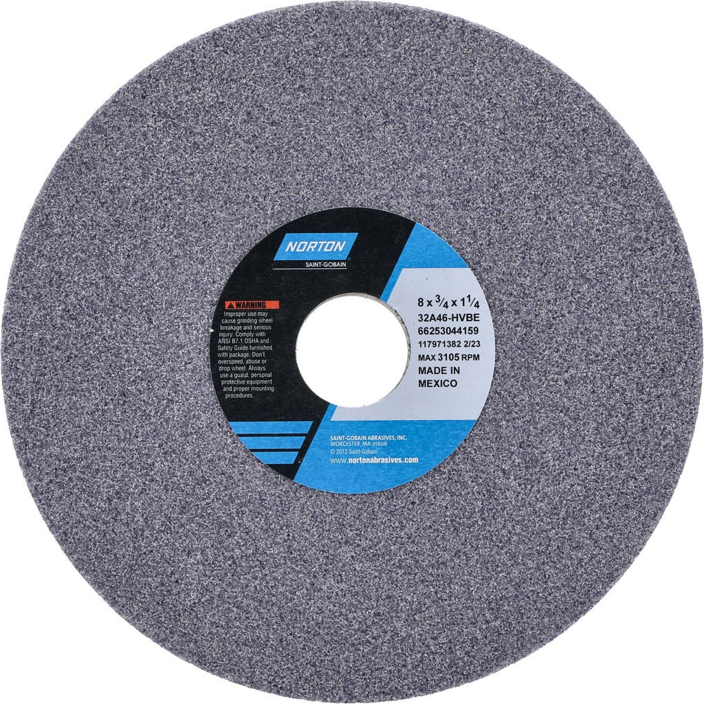 NORTON Norton 66253044159 Surface Grinding Wheel 8in 46 Grit