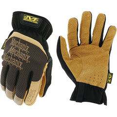 Mechanix Wear LFF-75-010 DuraHide FastFit Gloves Leather TrekDry Size 10 Large Brown Black Tan