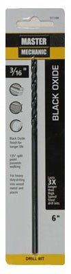DISSTON CO Disston Company 571166 Hss Black Oxide Drill Bit 3/16x6