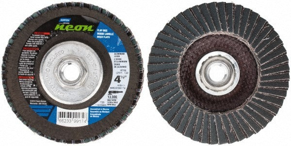 NORTON Norton 66623399174 Flap Disc 120 Grit 4-1/2 in Type 29