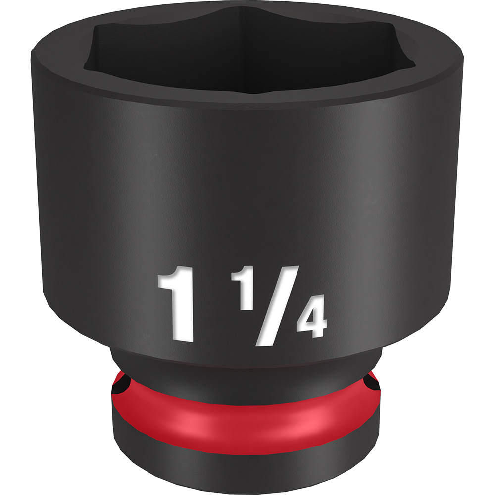 Milwaukee Tool 49-66-6214 SHOCKWAVE Impact Duty 1/2 Drive 1-1/4 Standard 6-Point Socket