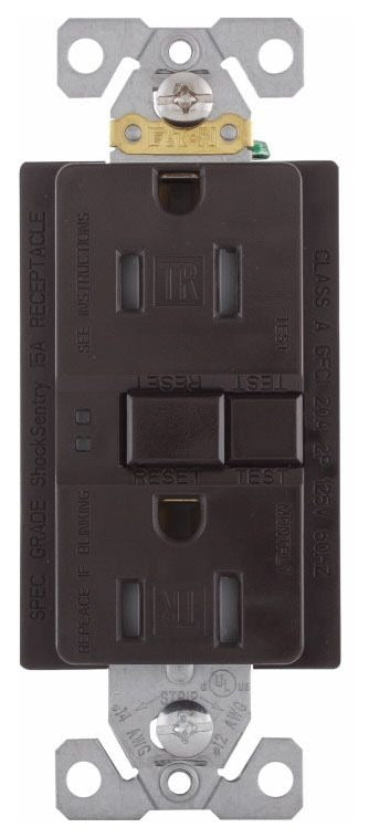 EATON Eaton TRSGF15B Gfci Duplex Receptacle 15 A 125 V (Duplex Feed-Through) TRSGF15B