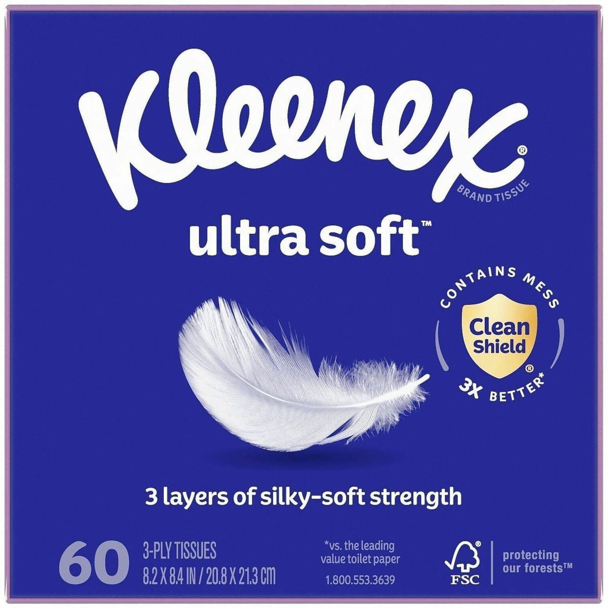 KIMBERLY-CLARK Kimberly-Clark KCC54277 Kleenex Ultra Soft Tissues (65/Box) 54277