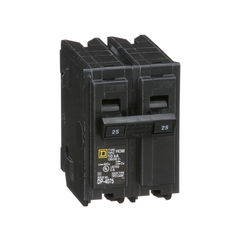 Square D HOM225 Miniature Circuit Breaker 25 Amp 2 Pole 120/240 Volt