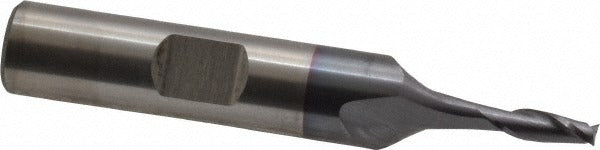 CLEVELAND CONTROLS Cleveland C33803 Square End Mill 0.125in 2 Flute Hss Ticn