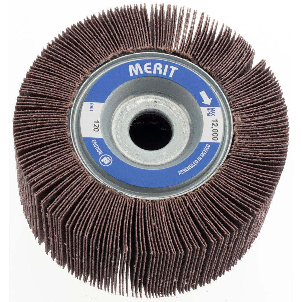 MERIT Merit Abrasives 08834122058 Flap Wheel 120 Grit 4x2in