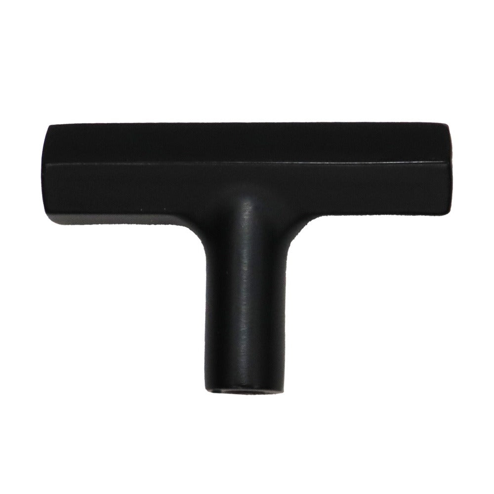 EMTEK Emtek 86728US19 Mod Hex T Cabinet Knob Flat Black