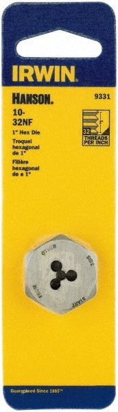 IRWIN Irwin 9331ZR Hex Rethreading Die 10-32 Unf Right Hand