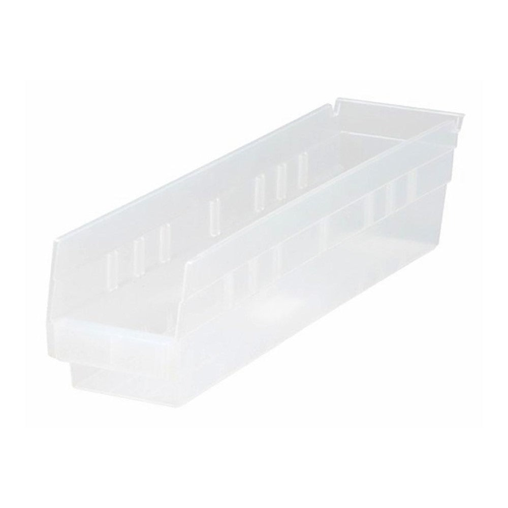 QUANTUM STORAGE SYSTEMS Quantum Storage QSB103CLCS Hopper Shelf Bin Clear 20-pack