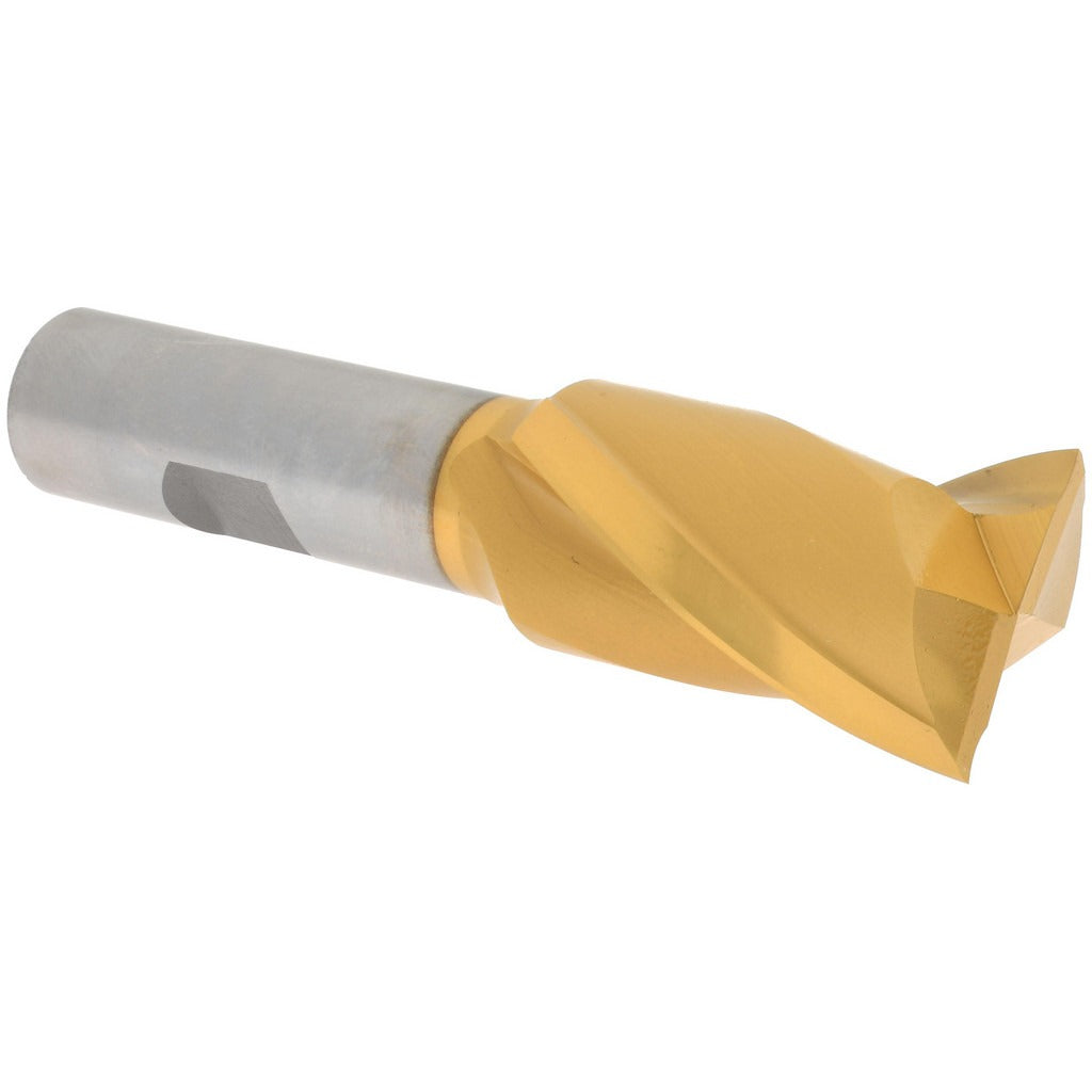 HERTEL Hertel E8030908 Square End Mill 1 in 2 Flute Hss Tin