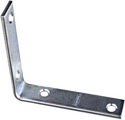 NATIONAL HARDWARE National Mfg N113-399 Corner Iron 3.5in Zinc 4 Pack