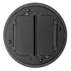 Hubbell Wiring Device-Kellems S1TFCBL SystemOne Black Finish Universal Cover for Tile Assembly