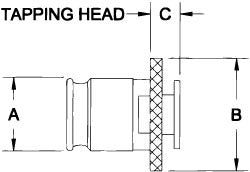 PARLEC Parlec 10-056 Tapping Adapter 9/16 in Numertap 100