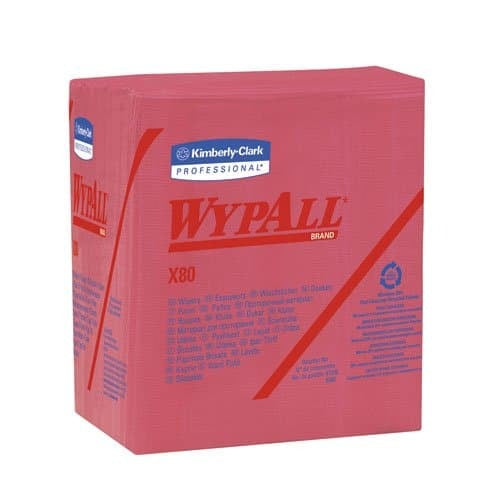KIMBERLY-CLARK Kimberly-Clark KCC41026 WypAll X80 Quarter-Fold Towels 12.5 x 13 (50/Pack, 4 Packs/Case)