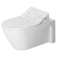 Duravit 2533590092 Toilet Starck 2 for SensoWash White Elongated 13-1/4 Inch Wall Mount