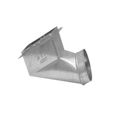 Cody Company 2256106 10 x 6 x 6 in. Center Galvanized Steel End Boot