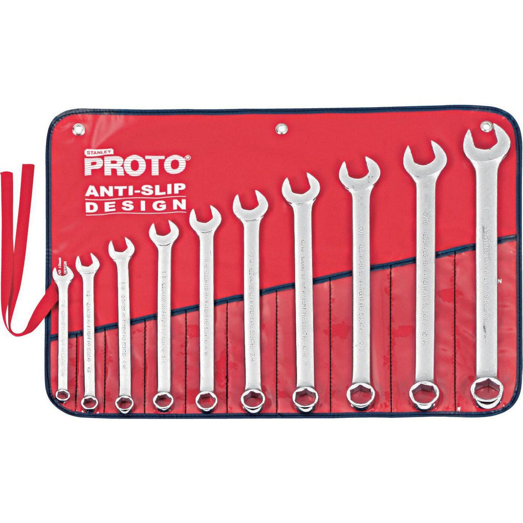 PROTO Proto J1200GHASD Combination Wrench Set 10 Pc Inch