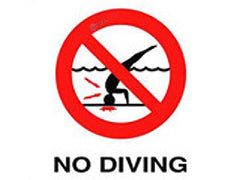 Inlays C621500 No Diving W/ International Symbol SR | C621500