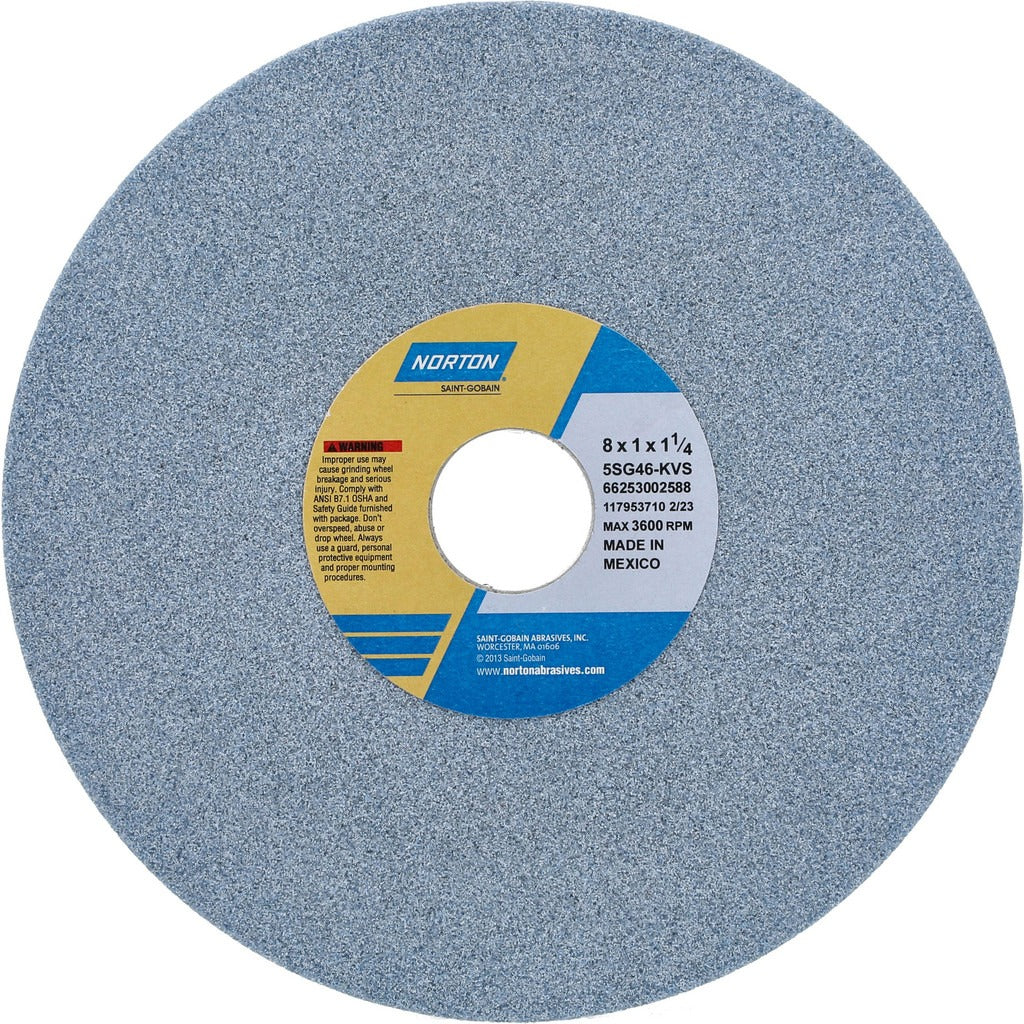 NORTON Norton 66253002588 Surface Grinding Wheel 8in 46 Grit